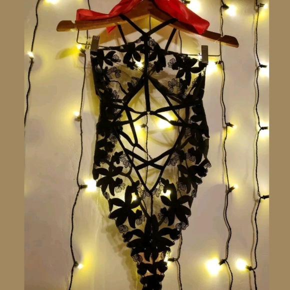 Very Sexy Embroidered Cutout Teddy - Picture 3 of 8